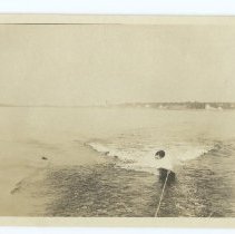 04.05 1923, person being pulled by waterskiing board